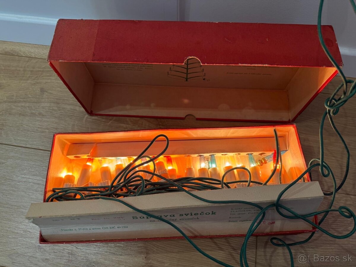 Retro vianočné sviečky