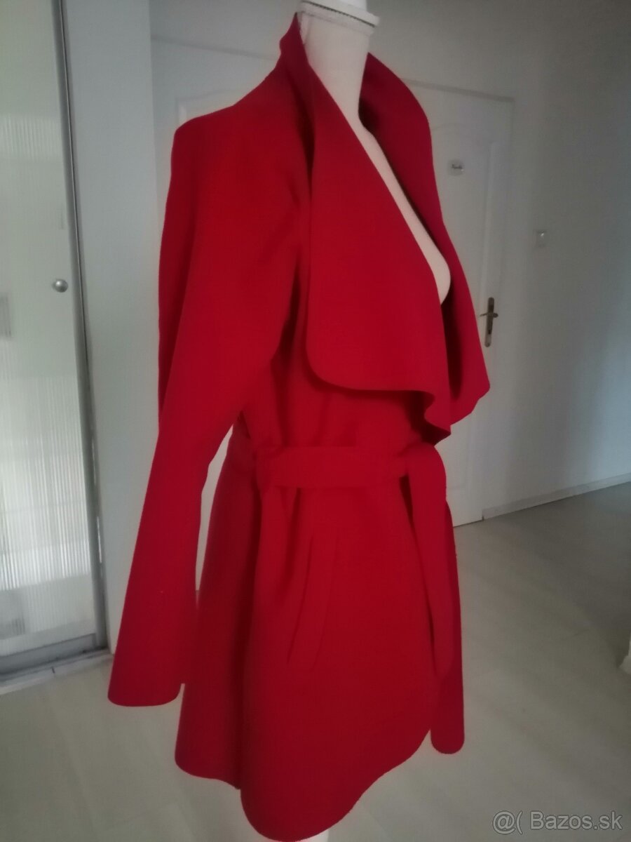 Kabatik damsky prechodny červeny vel. L