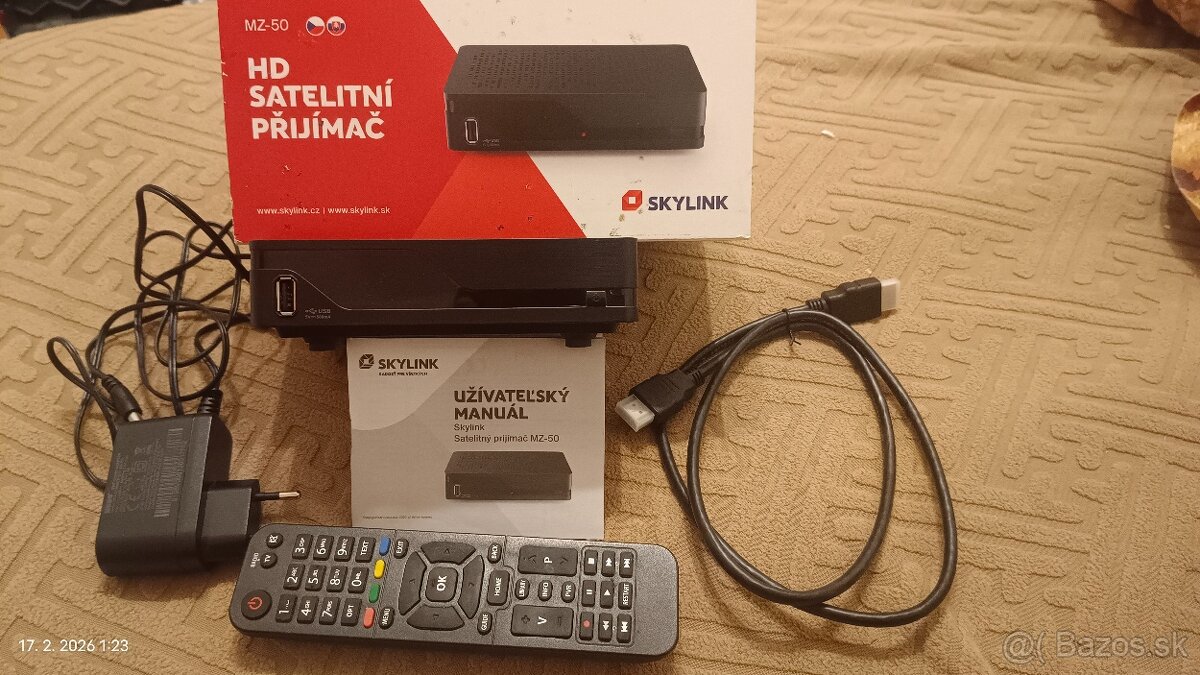 Predám satelitný prijímač Skylink ready HD