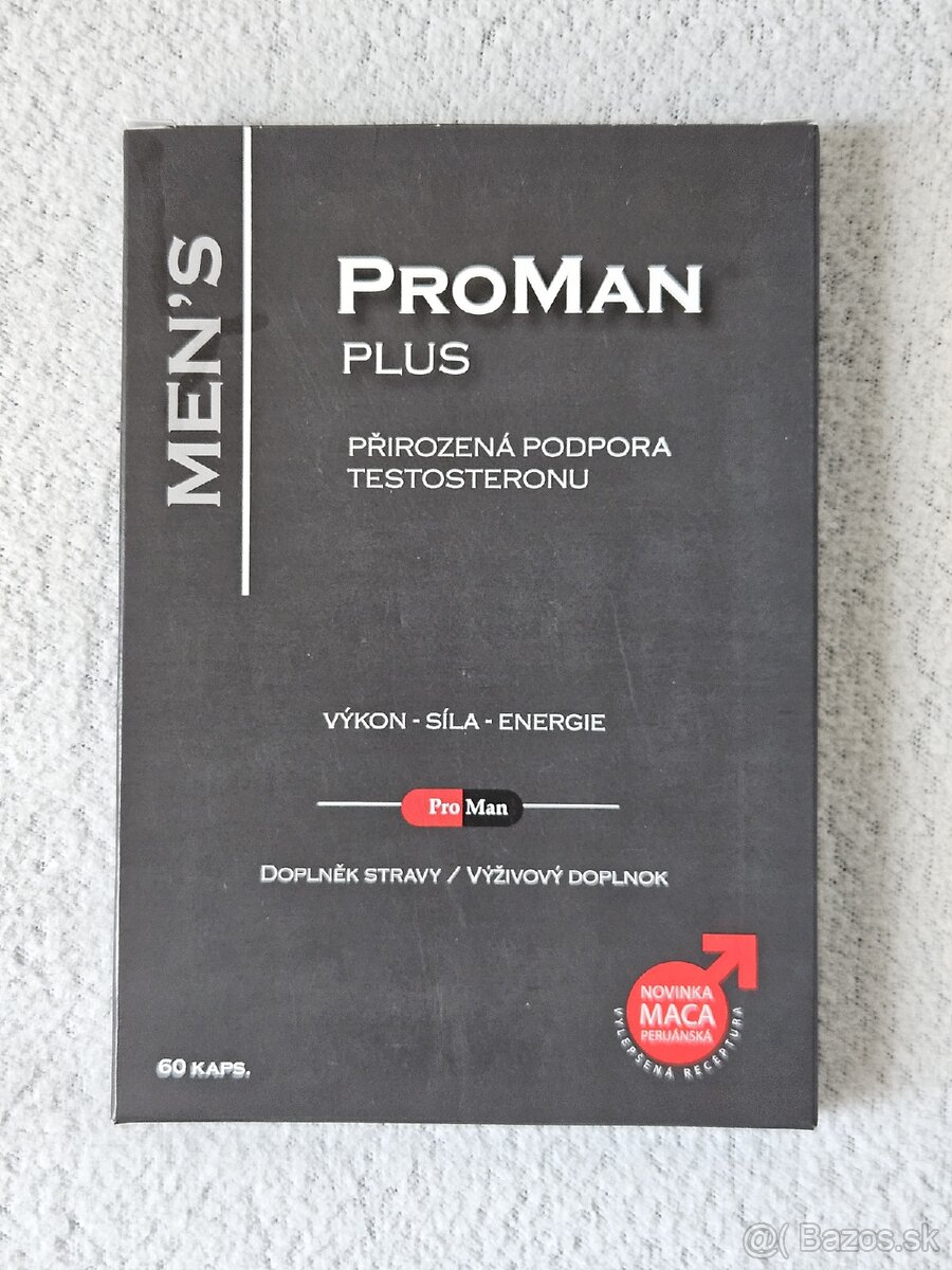 Podpora testosterónu ProMan Plus (60 kapsúl) - nové