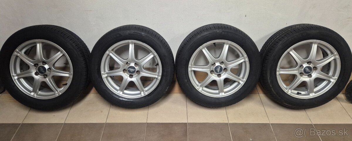 Predám 16" ALU disky zn. PLW + BARUM BRAVURIS 6