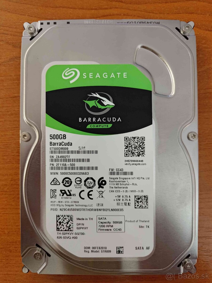 Seagate Barracuda 500GB SATA III 3,5"