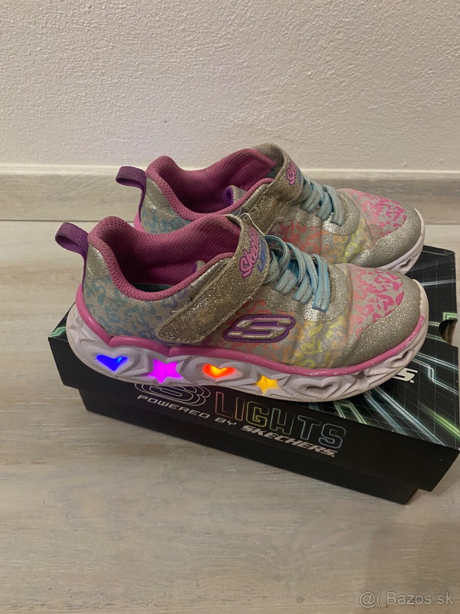 Tenisky Skechers blikajúce veľkosť 28