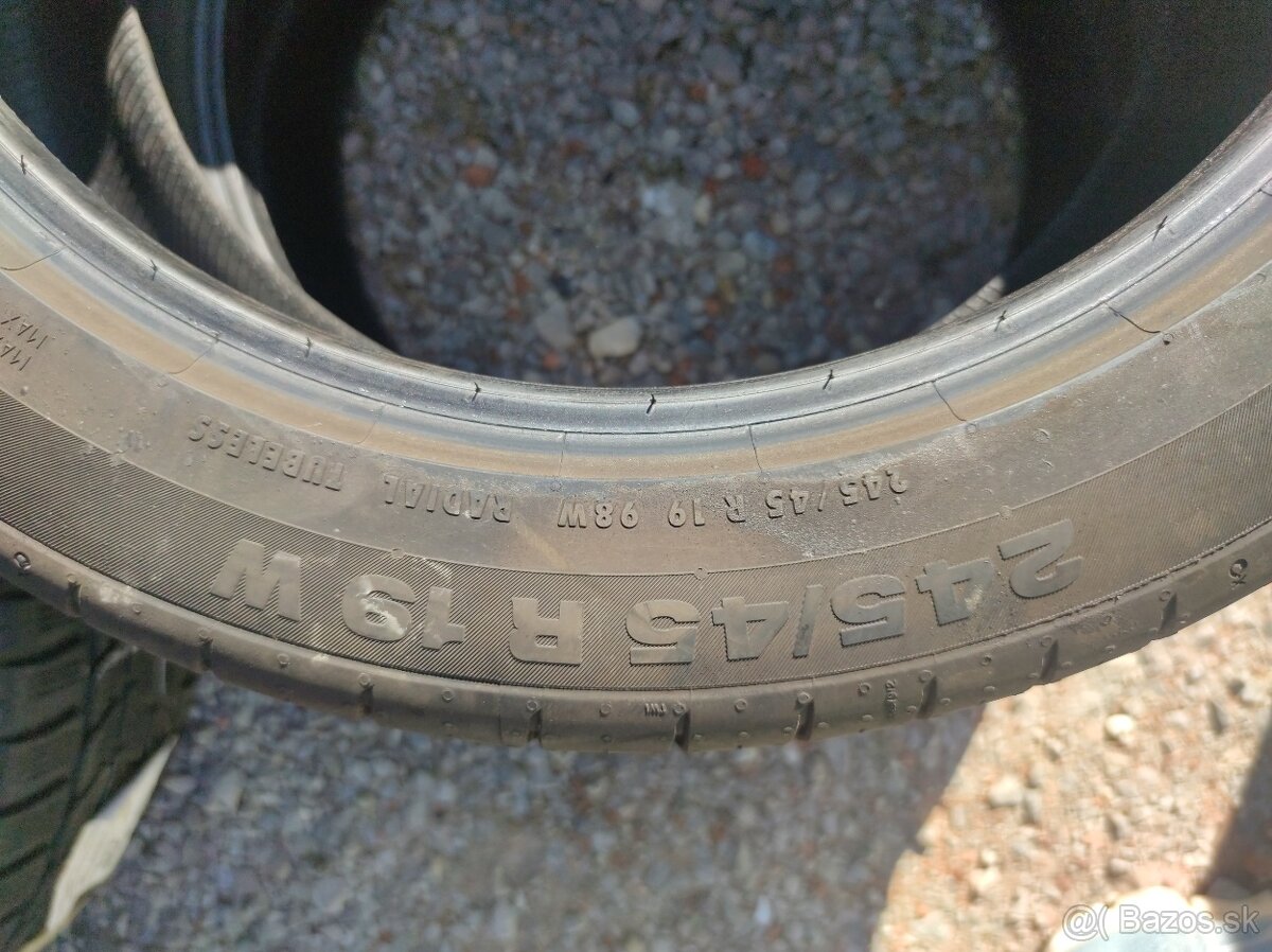 Letne Continental ContiSportContact 5, 245/45/19, 98 W, 4ks.