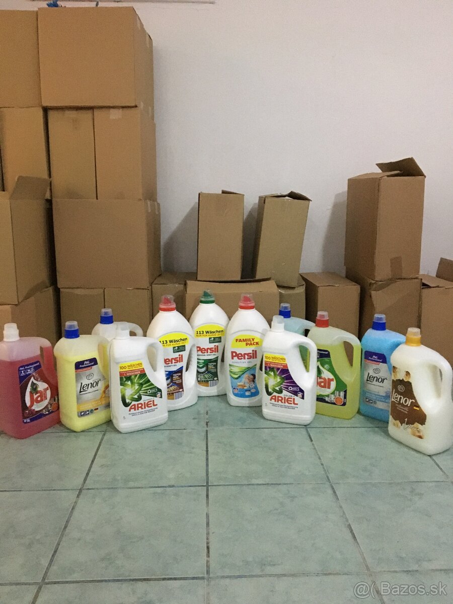 Ariel,Persil,Lenor,Jar 5L a 5,65L zo zahraničia.