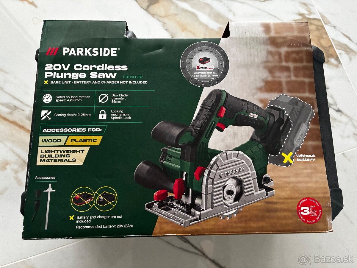 Aku ponorná píla PARKSIDE nová