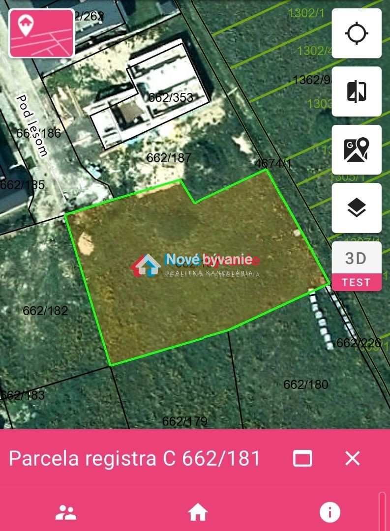 Stavebný pozemok Veľká Lomnica, Pod lesom