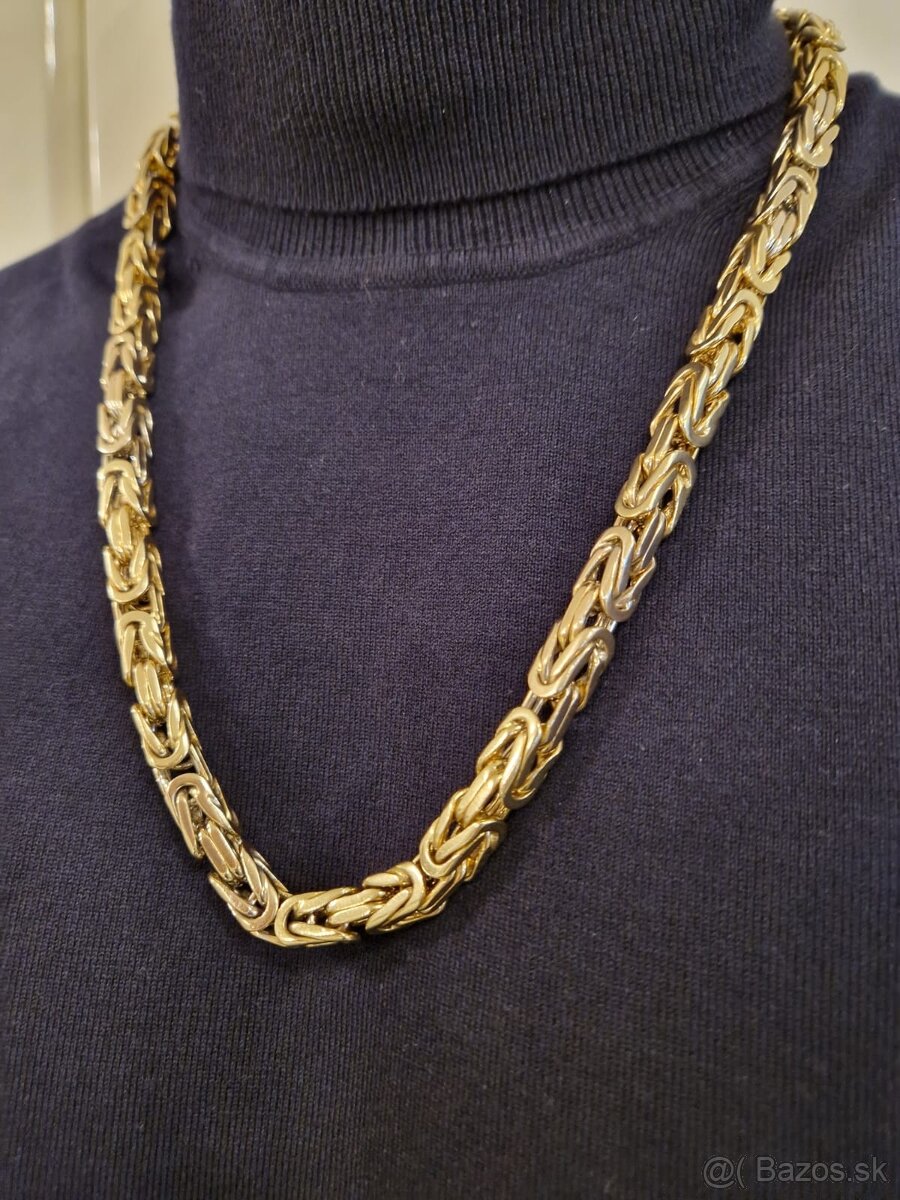 Luxusná Zlata retiazka Kráľovsky vzor 305,25g 14karatov.