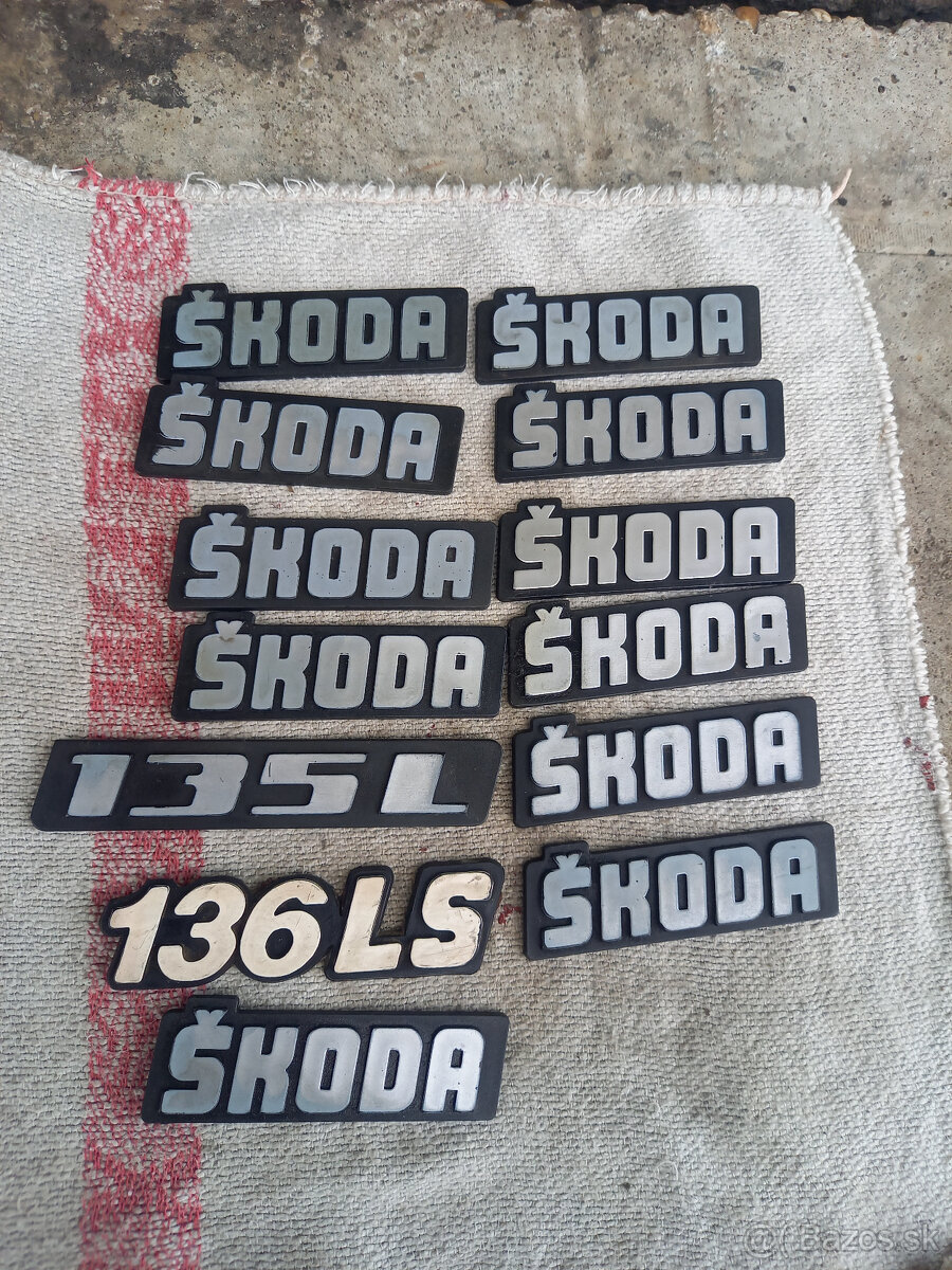 Nápisy Škoda Favorit