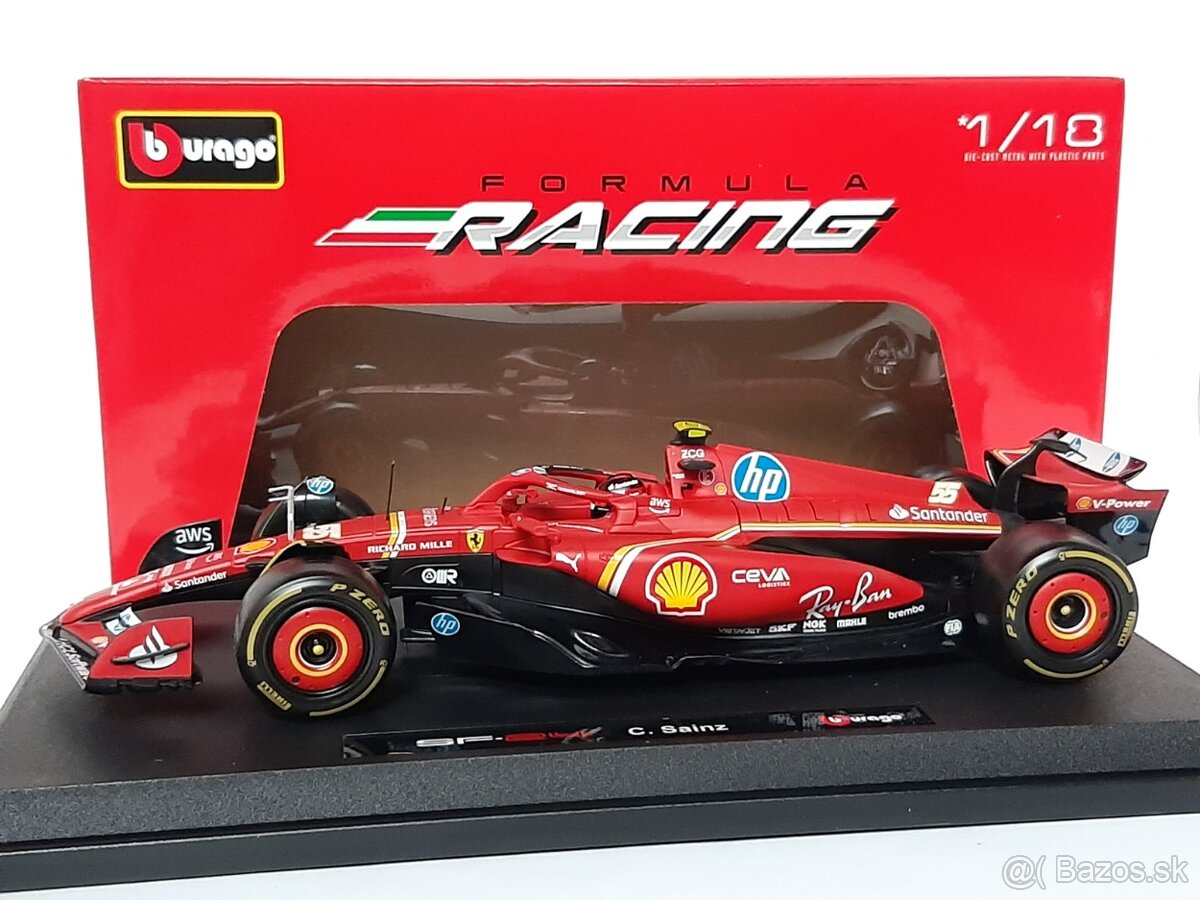 1:18 - Ferrari SF24 / Leclerc / Sainz (2024) - Burago - 1:18