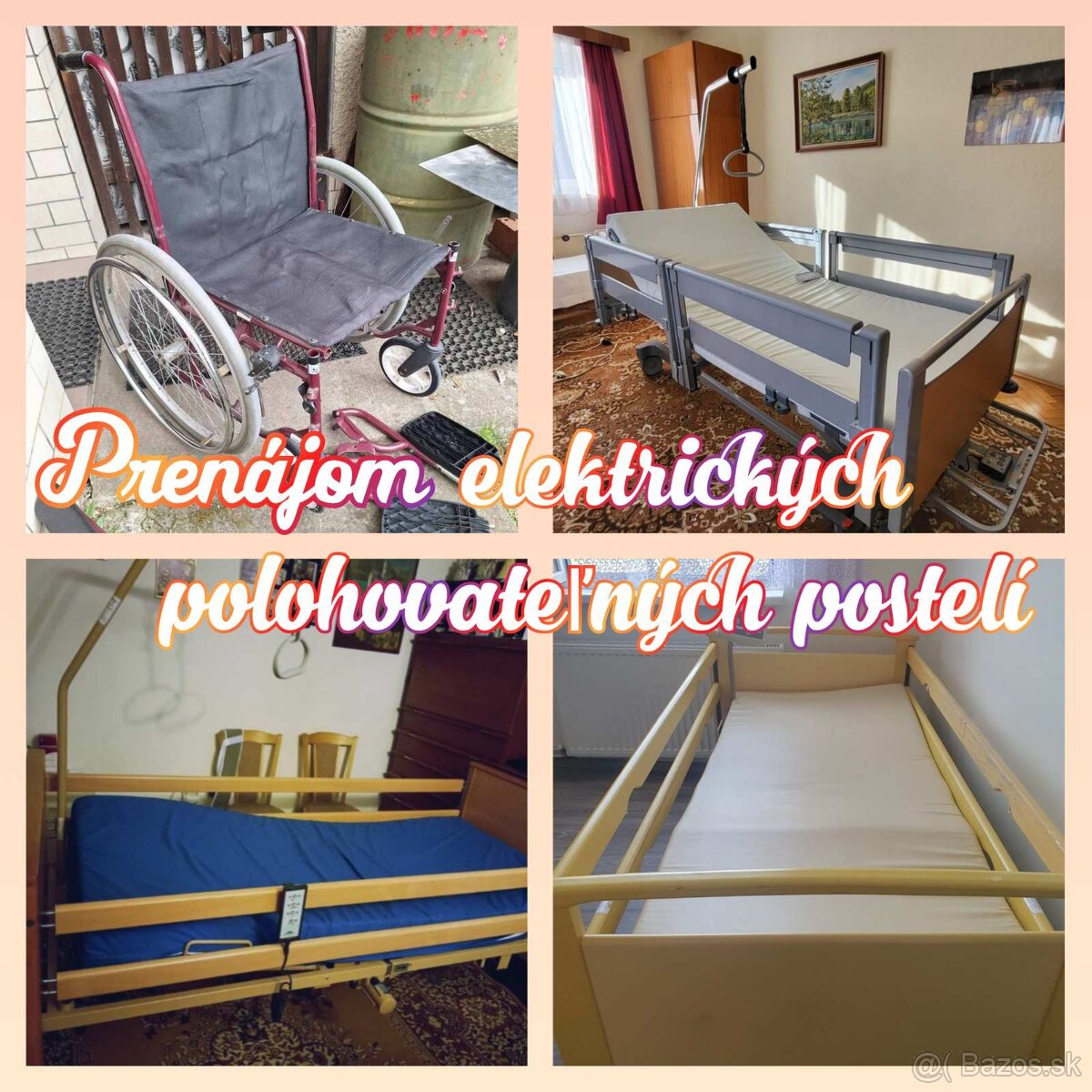 Elektricka polohovatelna postel - prenájom