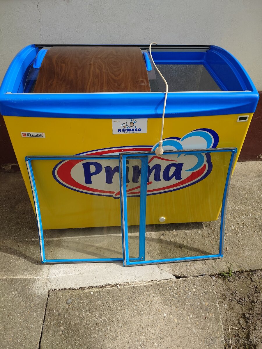 Predám plne funkčný presklenný truhlicový mraziak