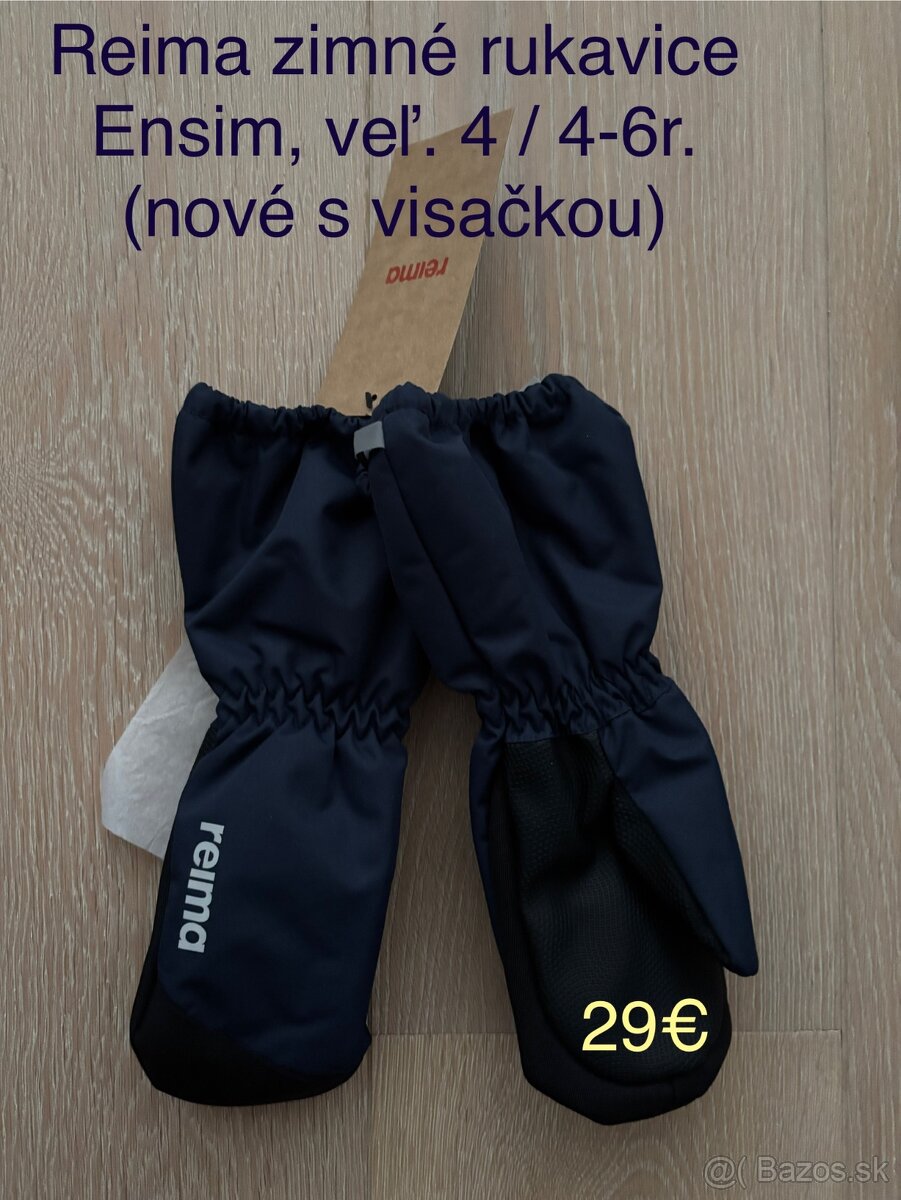 Rukavice zimné Reima Ensim veľ. 4 (4-6 r.)