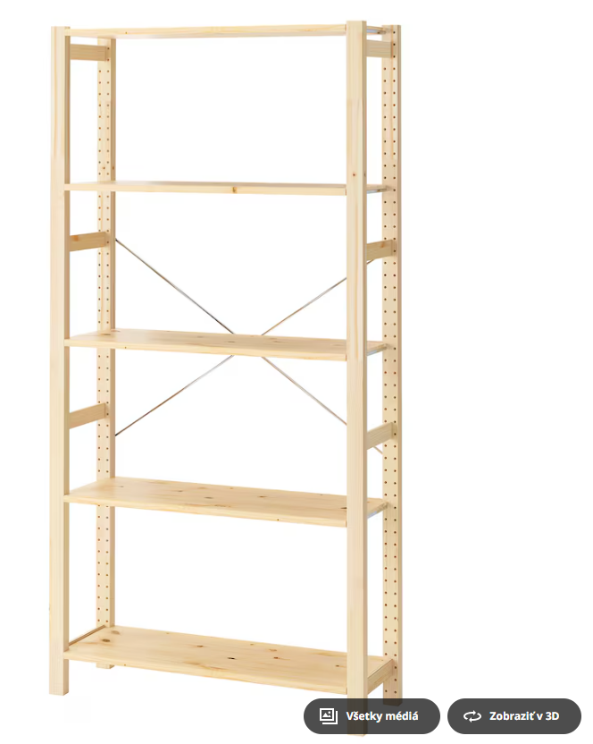 Regál IVAR Ikea