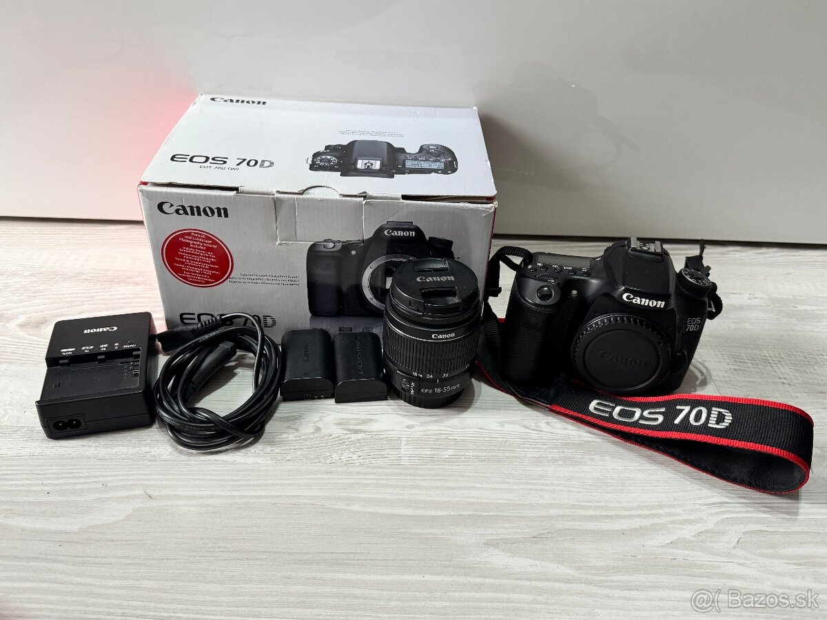 Canon EOS 70D + objektív 18–55mm IS STM