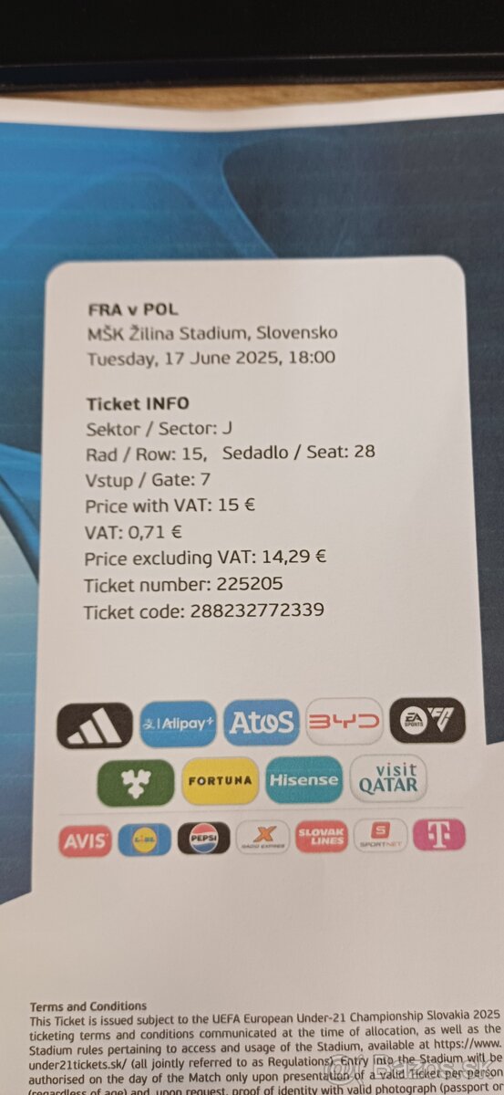 ME do 21 rokov Francúzko - Poľsko Žilina
