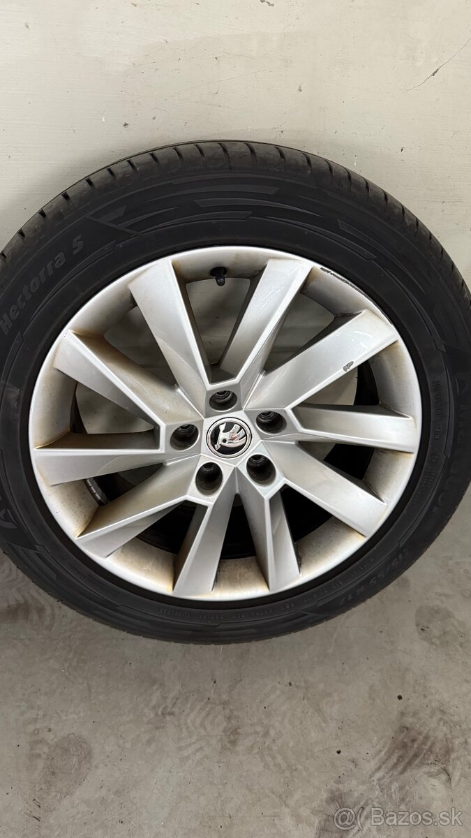 Alu disky+letne pneu Skoda