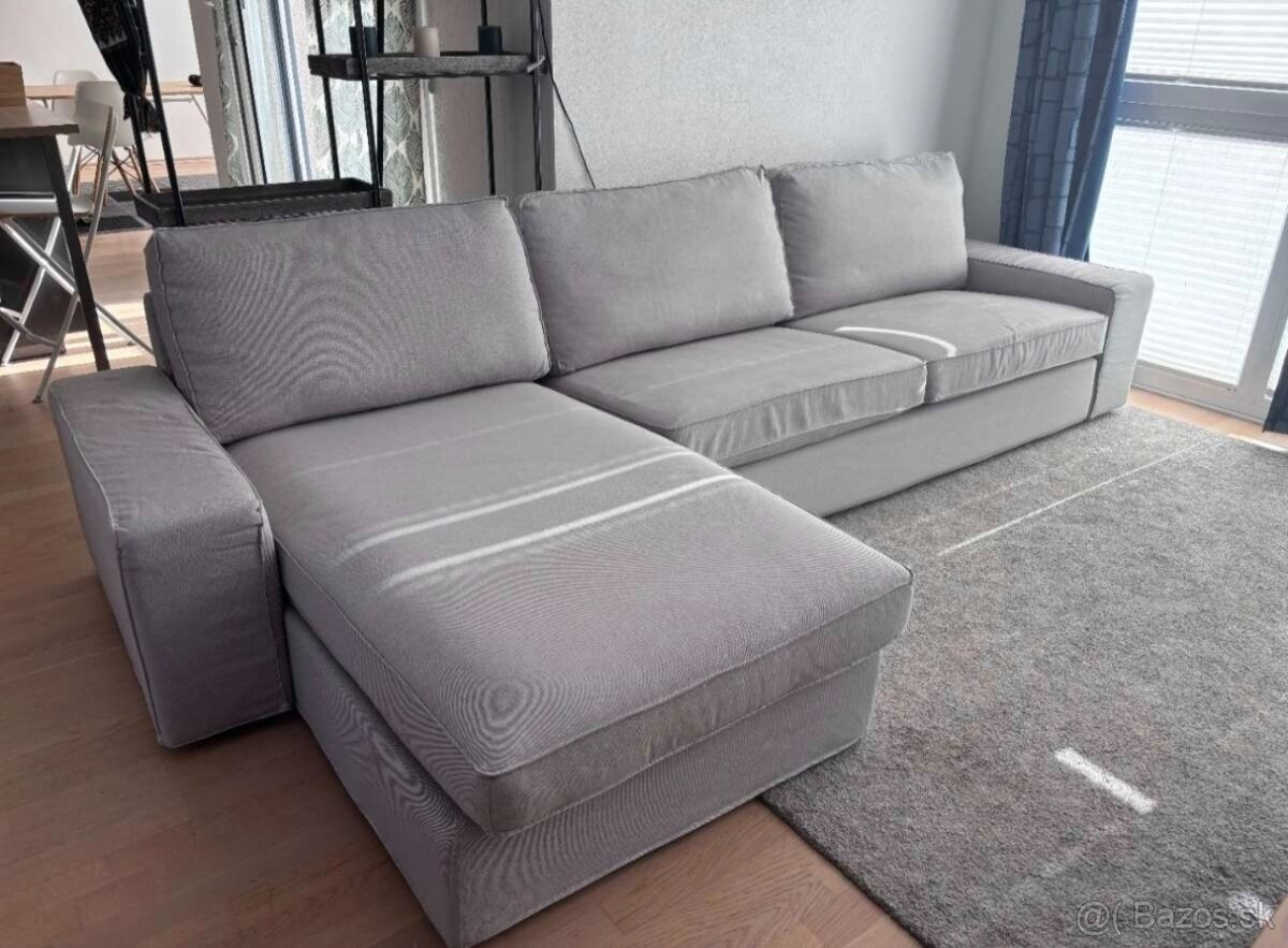 IKEA sedacia súprava KIVIK s uložnou taburetkou kivik