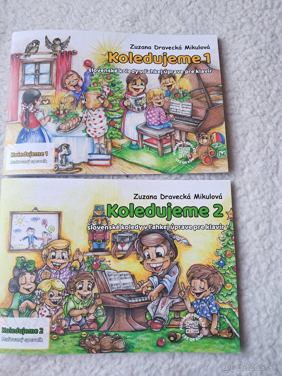 Vianočné spevníky  s vymaľovávankami