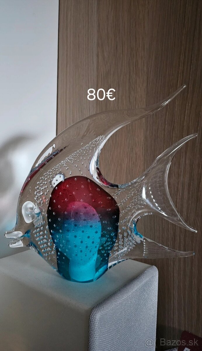 Sklenené ryby, dekorácie