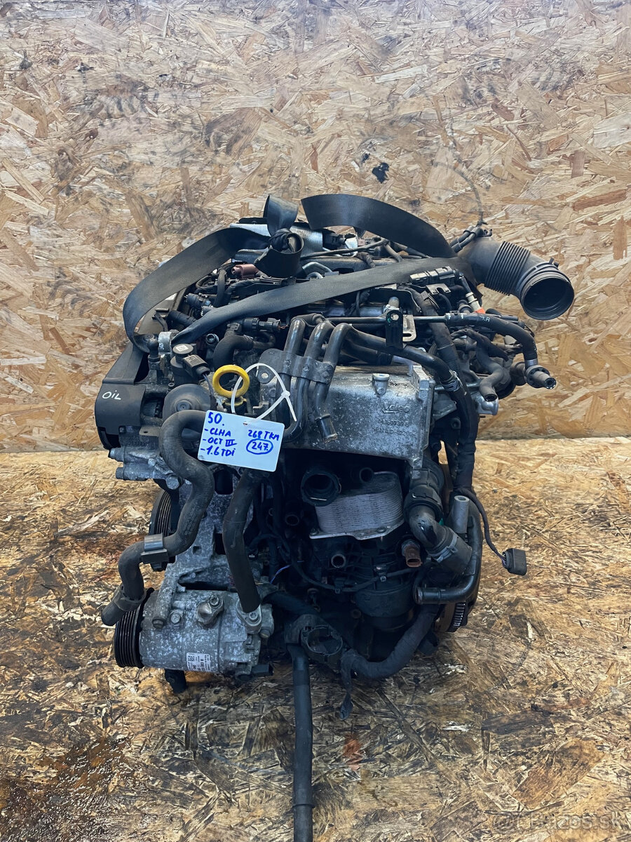 50.MOTOR ŠKODA OCTAVIA 3 1,6TDI CLHA