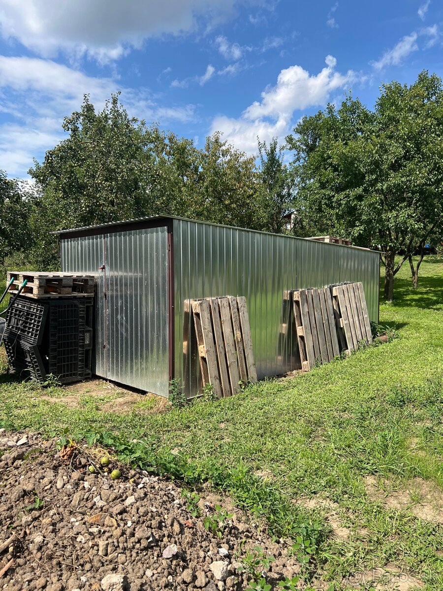 Plechová garáž /stavebná búda 3x5m