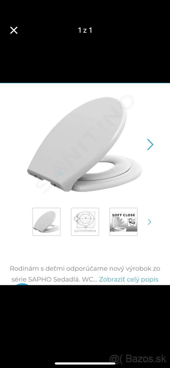 WC doska s integrovanou detskou doskou