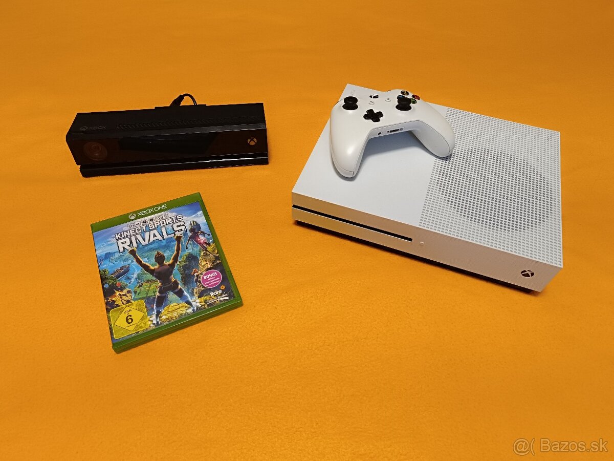XBOX ONE S 1TB + kinect + hra: Kinect Sports Rivals