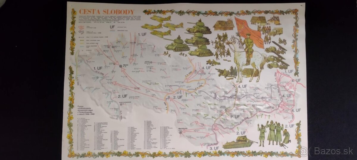 plastová mapka cesta slobody