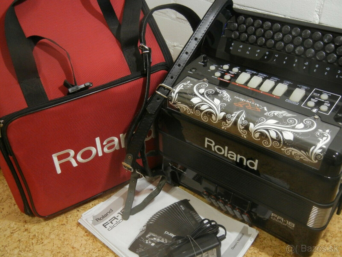 Roland FR-18 Midi V-Accordion Diatonické digitálne tlačidlo
