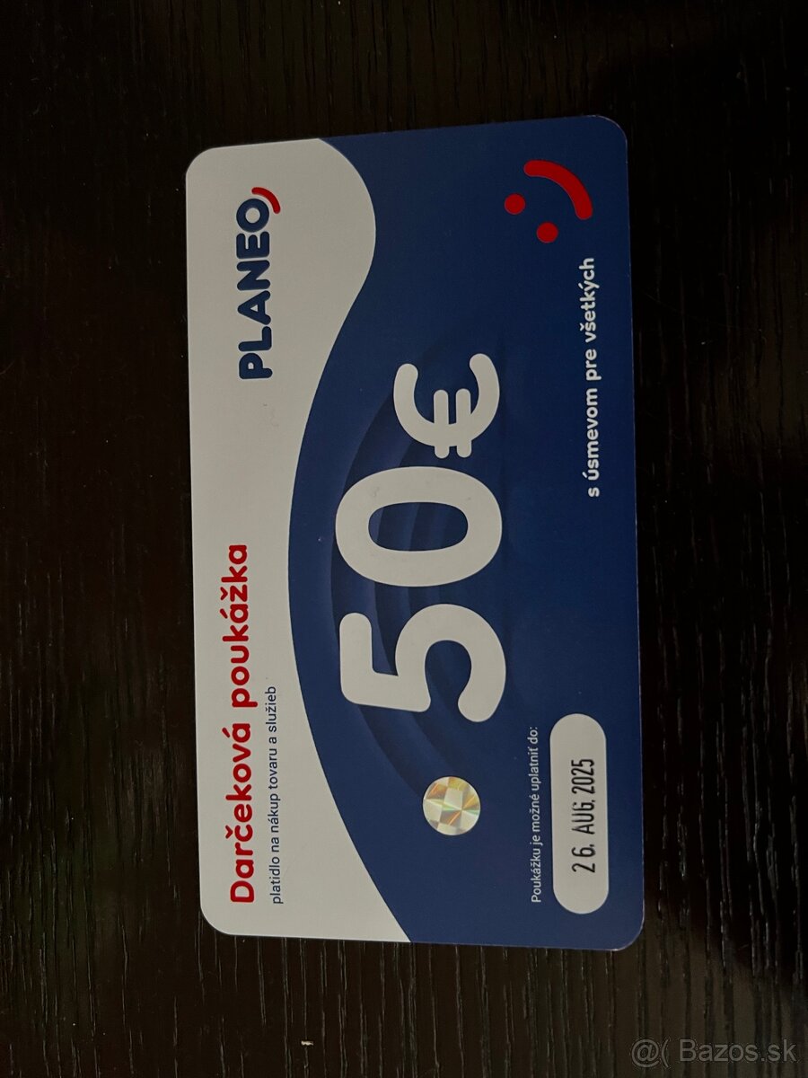 Poukážka PLANEO 50€