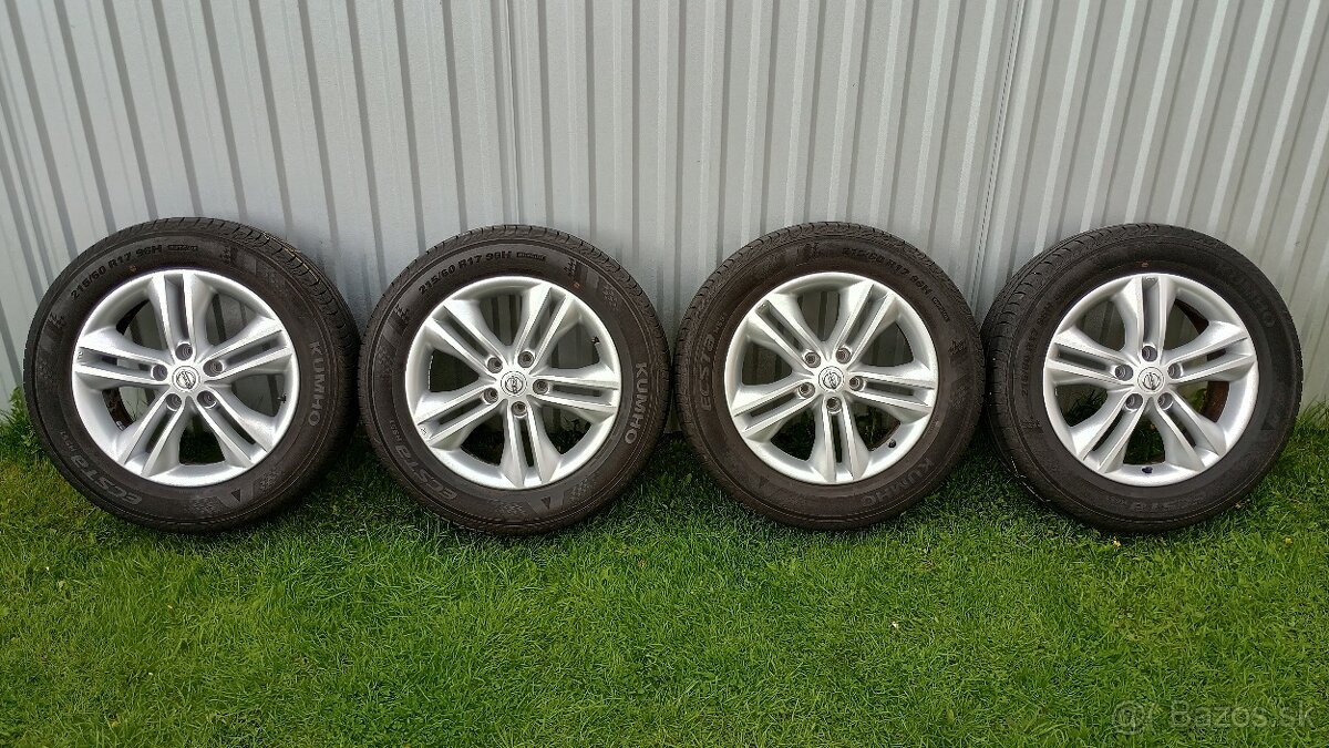 Letná sada originál Nissan Qashqai, 5x114,3 R17