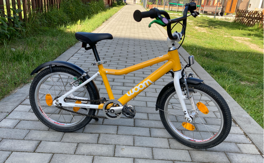 Kvalitný ultraľahký detský bicykel WOOM 3 (16')