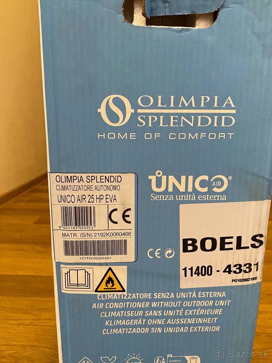 PREDAM klimu Olimpia Splendid Unico AIR 25 HP EVA, NOVU