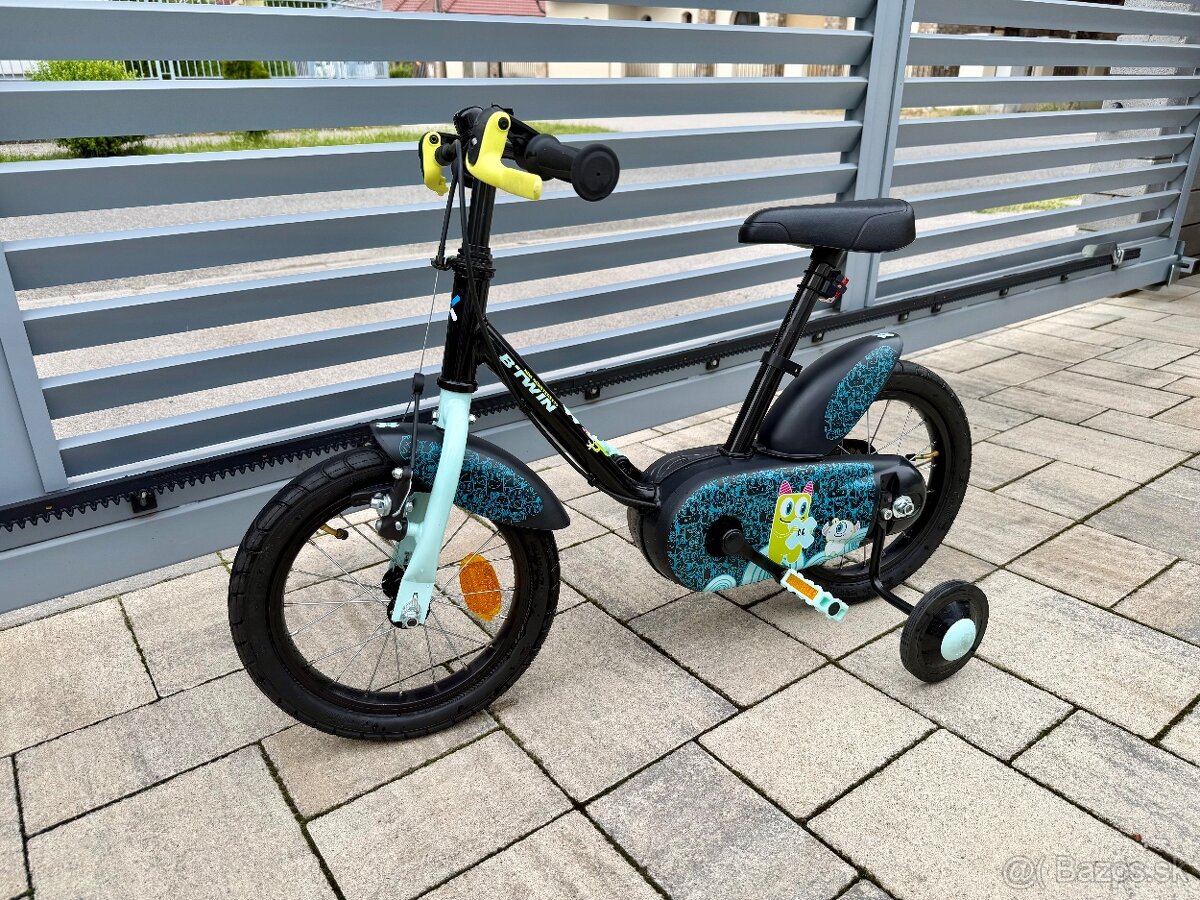 Chlapcensky bicykel 14" s pomocnymi kolieskami