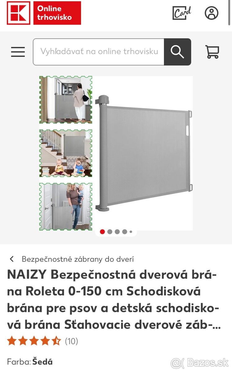 Bezpečnostná zábrana - roletová