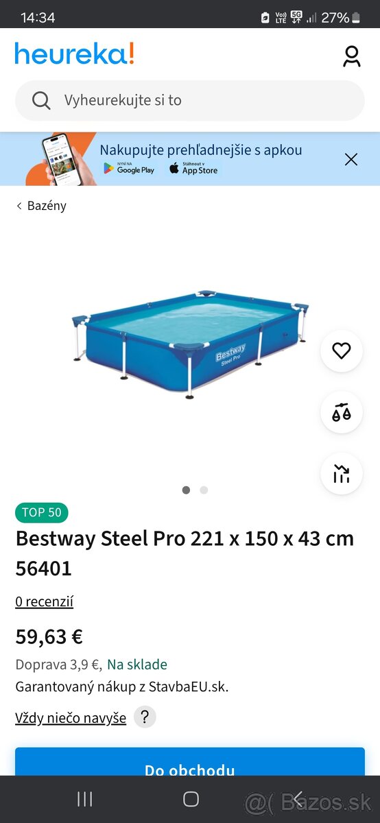 Detský bazén pevný