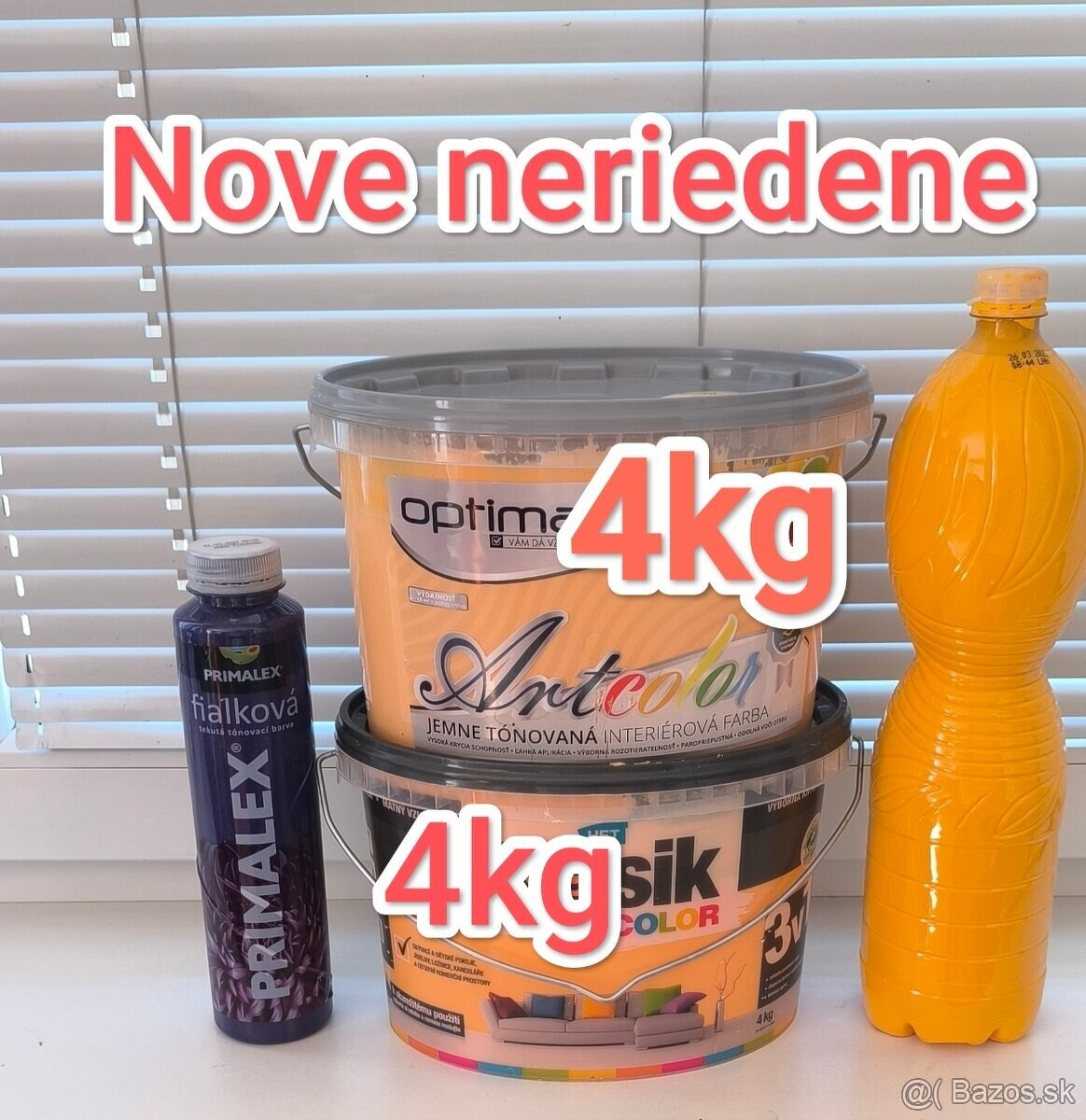 nove farby na stenu+naradie na malovanie