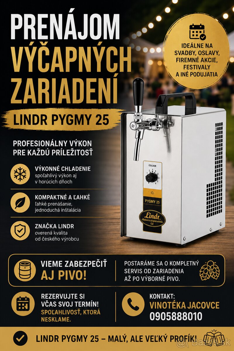 Prenájom výčapného zariadenia