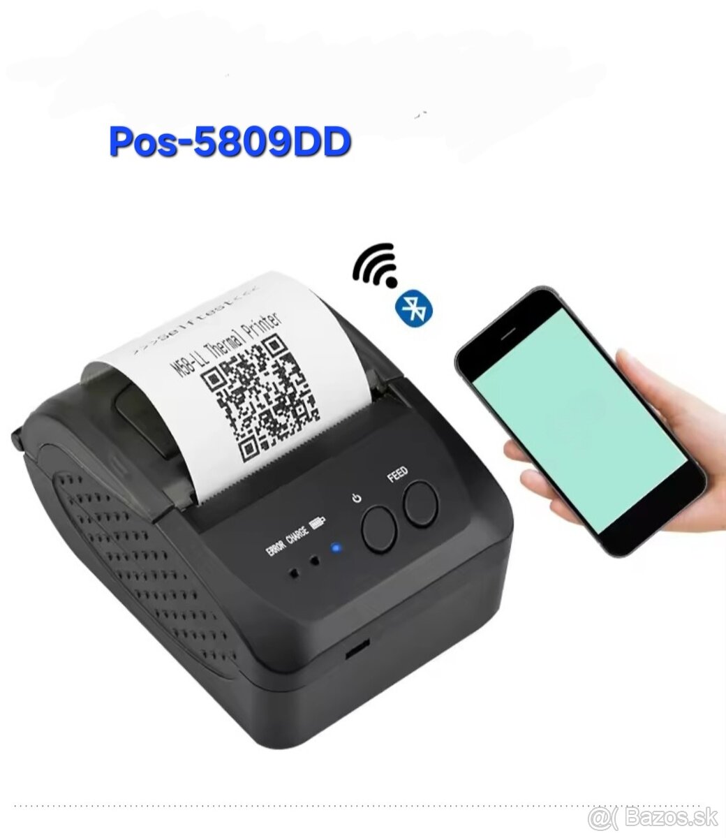 Tlačiareň#Mini#prenosná#Wrp2#Ekasa#Bluetooth#Usb