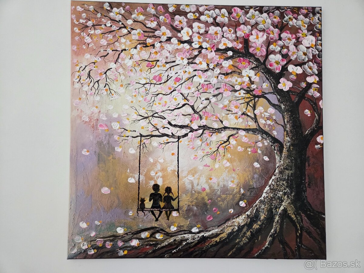 Obraz - Kvitnúci strom 100 × 100