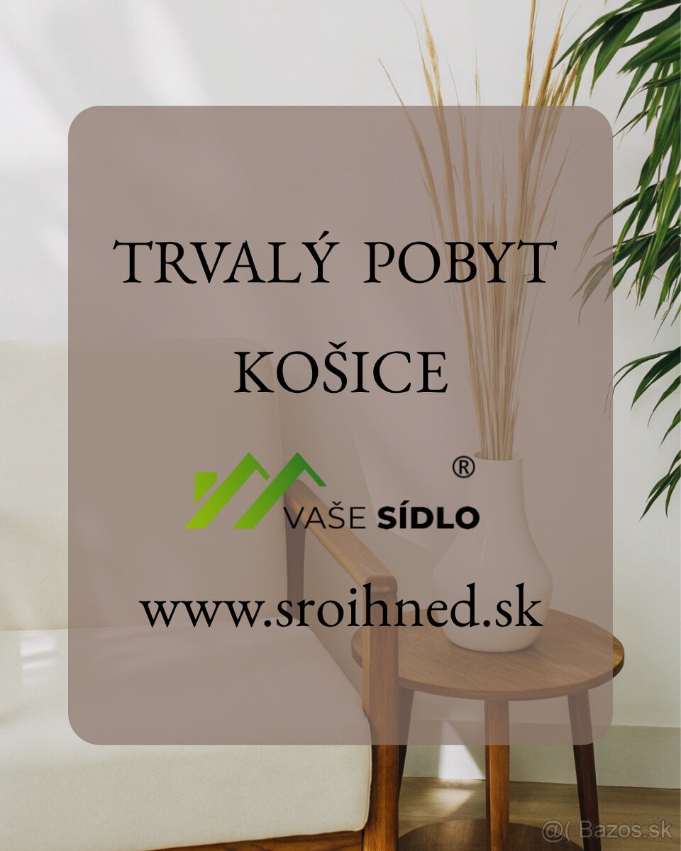 Trvalý pobyt Košice