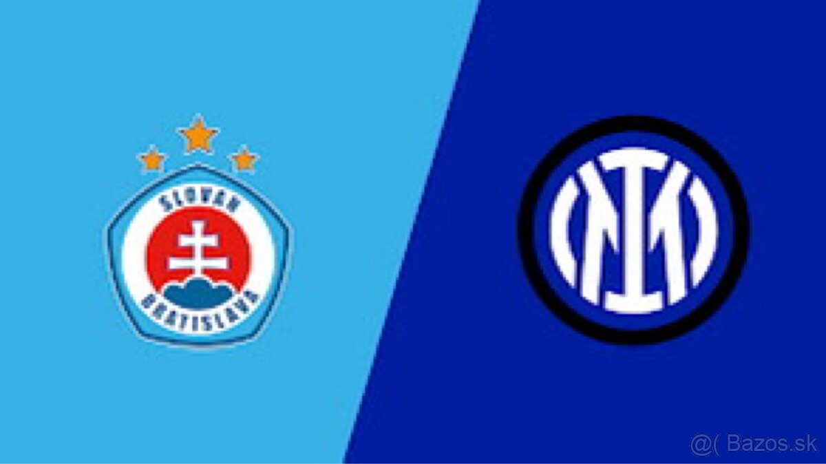 Lístok Šk Slovan Bratislava VS Inter Milano