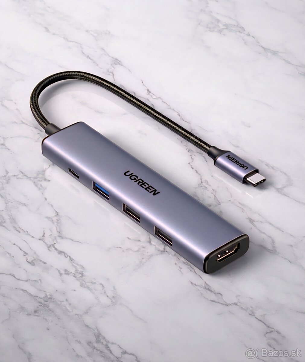 USB-C adaptér UGREEN 5-in1 (nepoužité)
