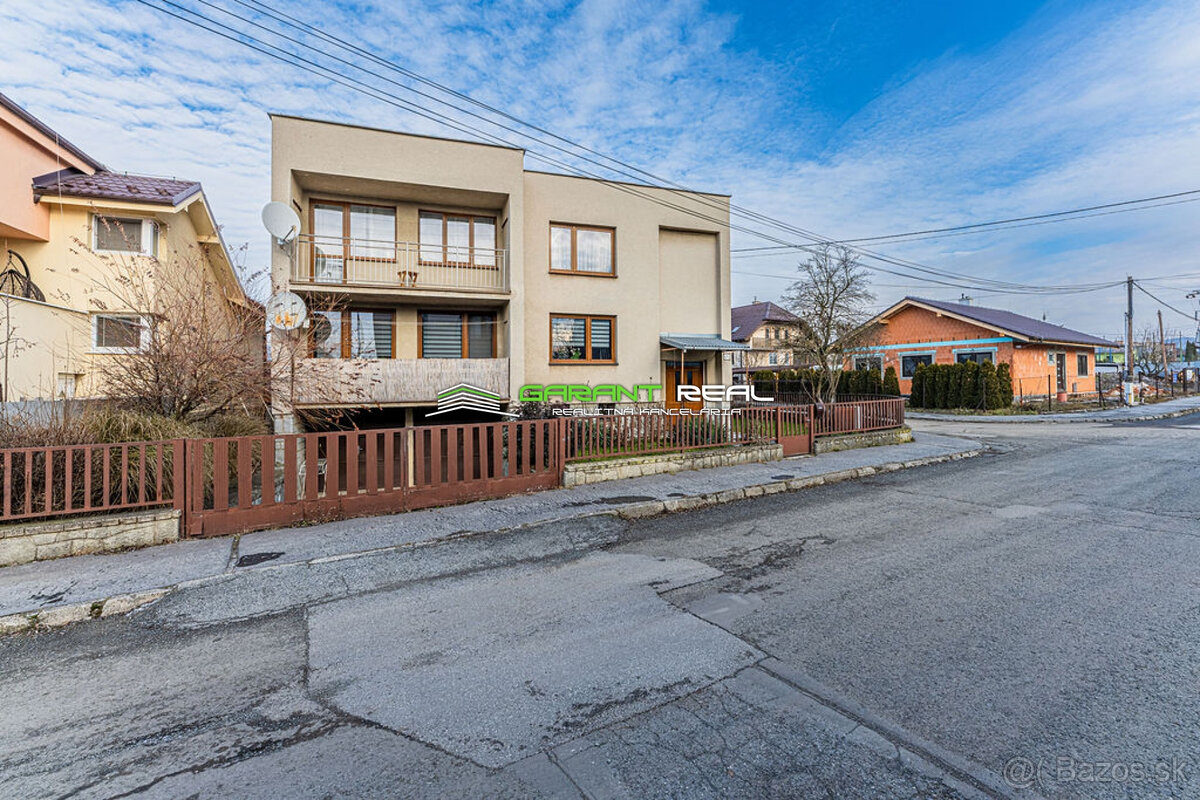 Predaj 4-izb. byt v RD, 105 m2, záhrada 300 m2, N. Šebastová