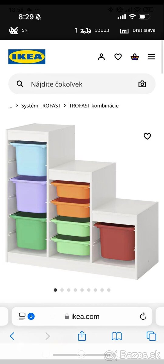 IKEA Trofast + boxiky