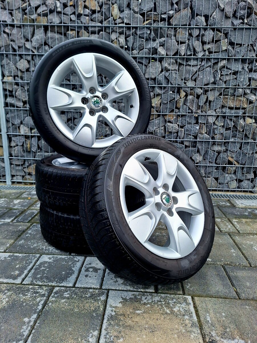 ORIGINÁL SADA DISKOV ŠKODA 5x100 R15