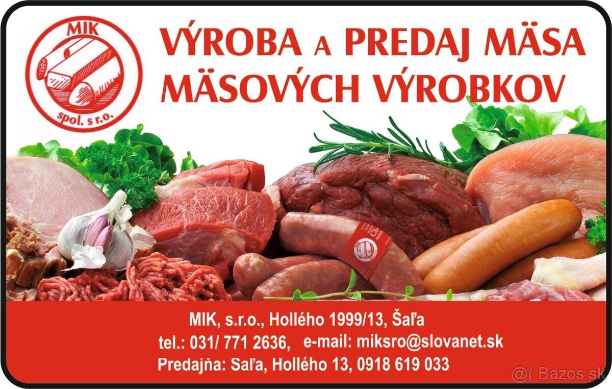 MIK sro Šaľa hladá -VEDÚCEHO pracovníka na úsek expedície