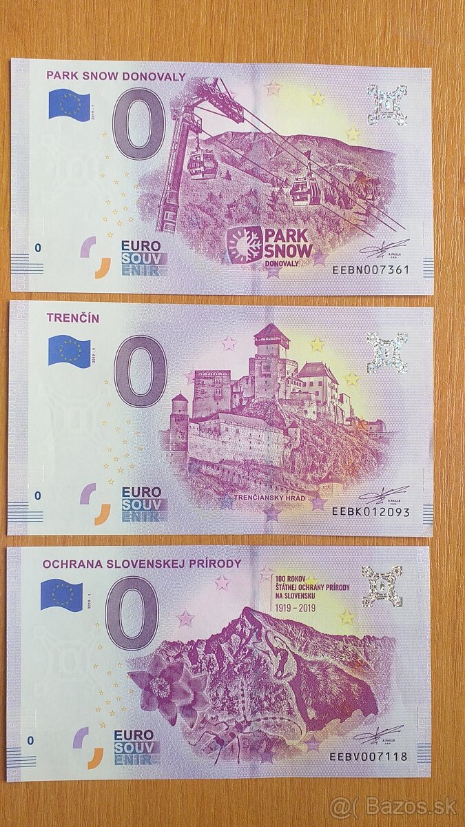 0 euro bankovka, 0 euro souvenir, 0€ bankovka 02