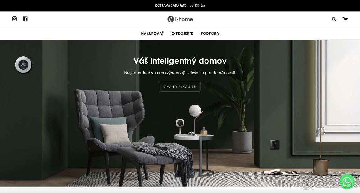 Hotový Shopify e-shop s potenciálom/SMART HOME/Bez starostí
